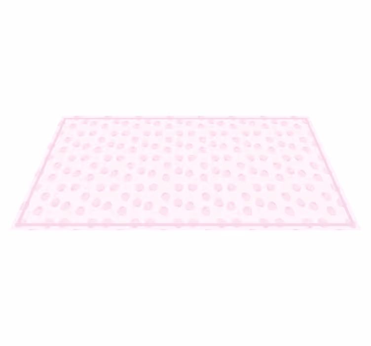 Alfombra vinílica cocina patrón de fresa rosa - TenVinilo