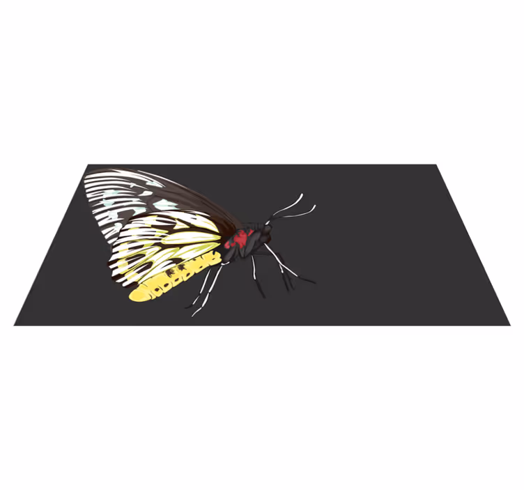 Alfombra vinílica naturaleza imágenes de mariposas - TenVinilo