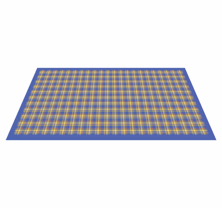 Alfombra vinílica rayas cuadro amarillo - TenVinilo