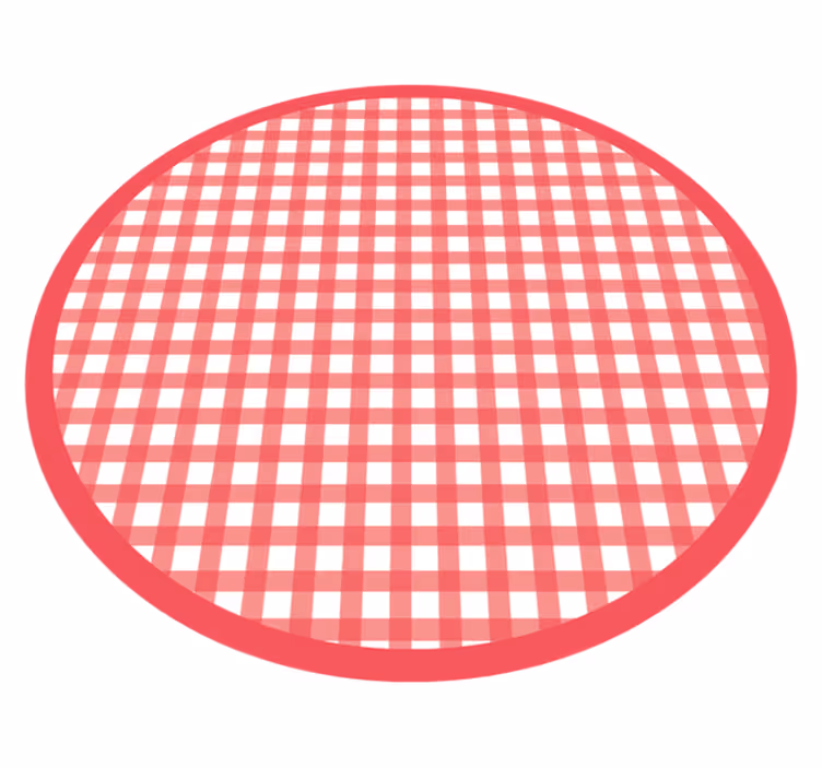 Alfombra vinilo cocina Decoración de cuadros rojos - TenVinilo