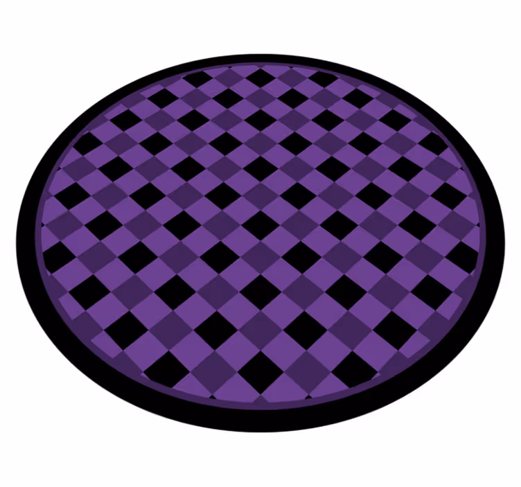 Alfombras vinílicas modernas elegante patrón de cuadros - TenVinilo
