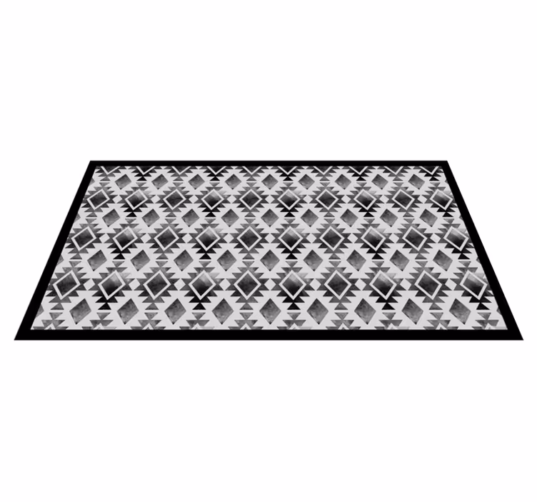 Alfombras vinílicas modernas estilo de patrón geométrico - TenVinilo