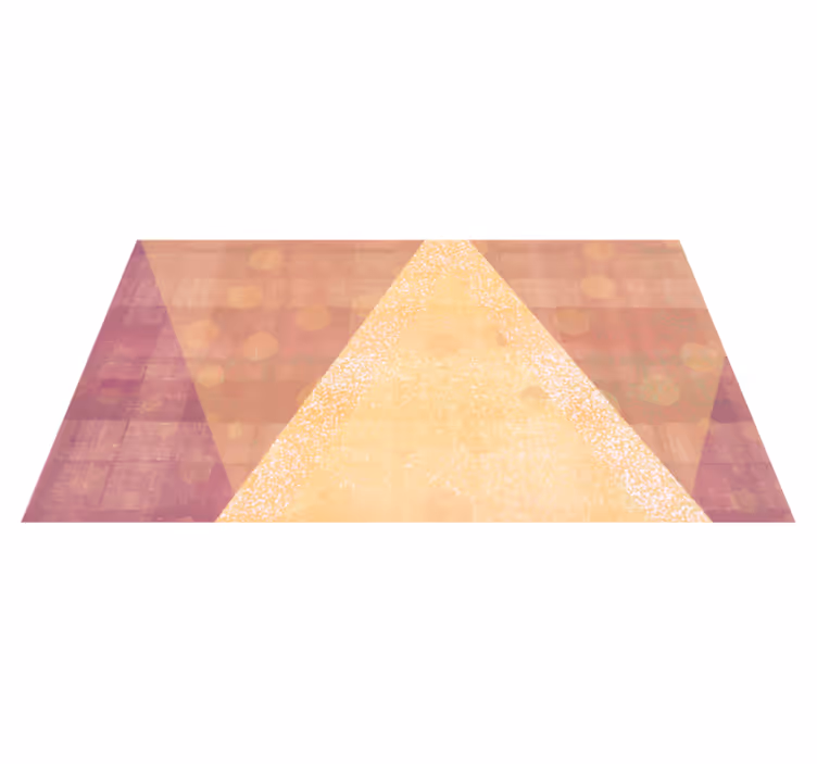 Alfombra de vinilo geométrica esquema de color triangular - TenVinilo