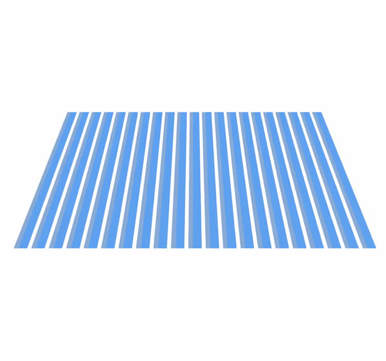 Alfombra vinílica rayas diseño azul y blanco - TenVinilo