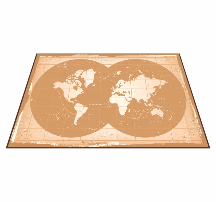 Alfombra de vinilo mapamundi mapa del mundo - TenVinilo