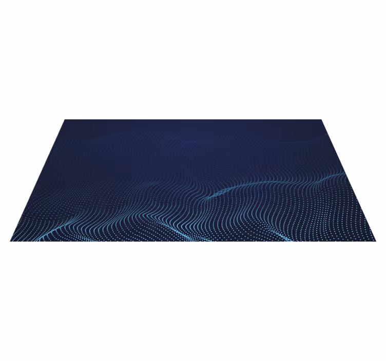 Alfombras vinílicas modernas motivo de onda fluida - TenVinilo