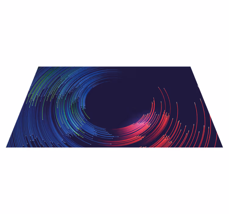 Alfombras vinílicas modernas ondas de color arremolinadas - TenVinilo