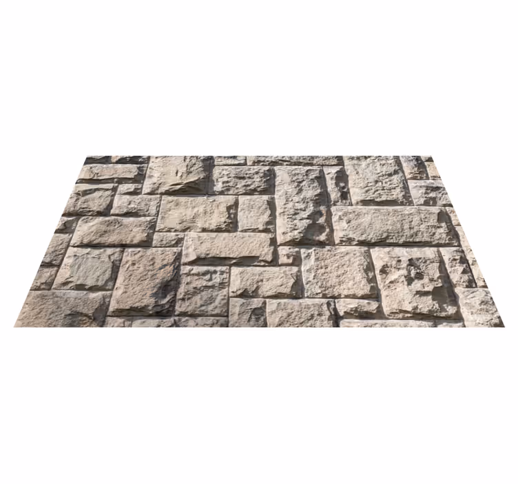 Alfombra vinílica textura piedra superficie gris - TenVinilo