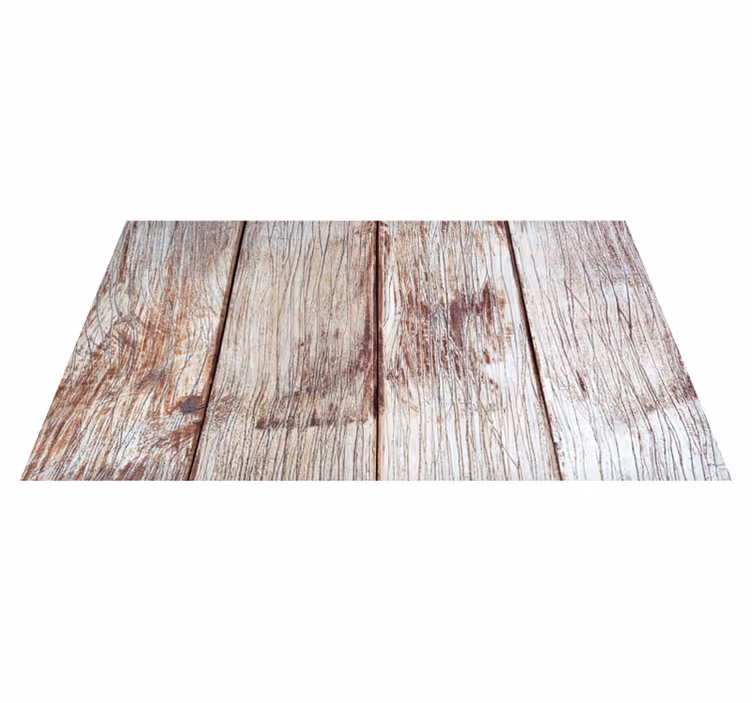Alfombra vinílica textura madera marrón envejecido - TenVinilo