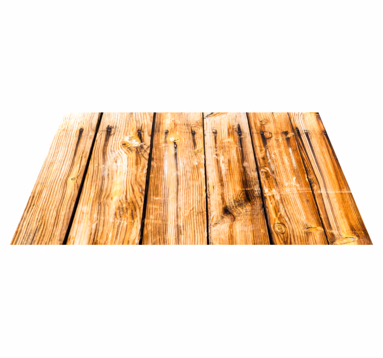 Alfombra vinílica textura madera tablones clásicos rústicos - TenVinilo