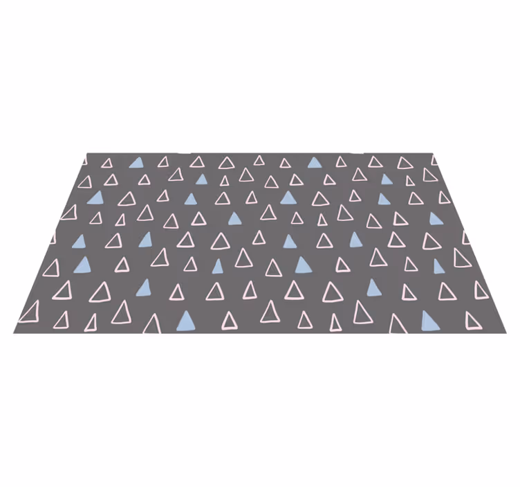Alfombra de vinilo geométrica elemento triangular - TenVinilo