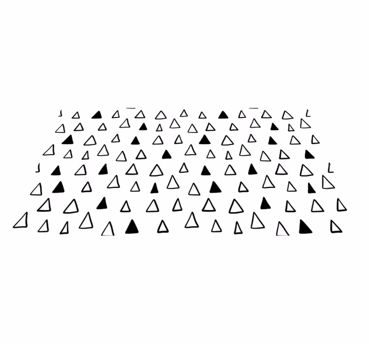 Alfombra vinílica de estrellas con patrones triangulares - TenVinilo