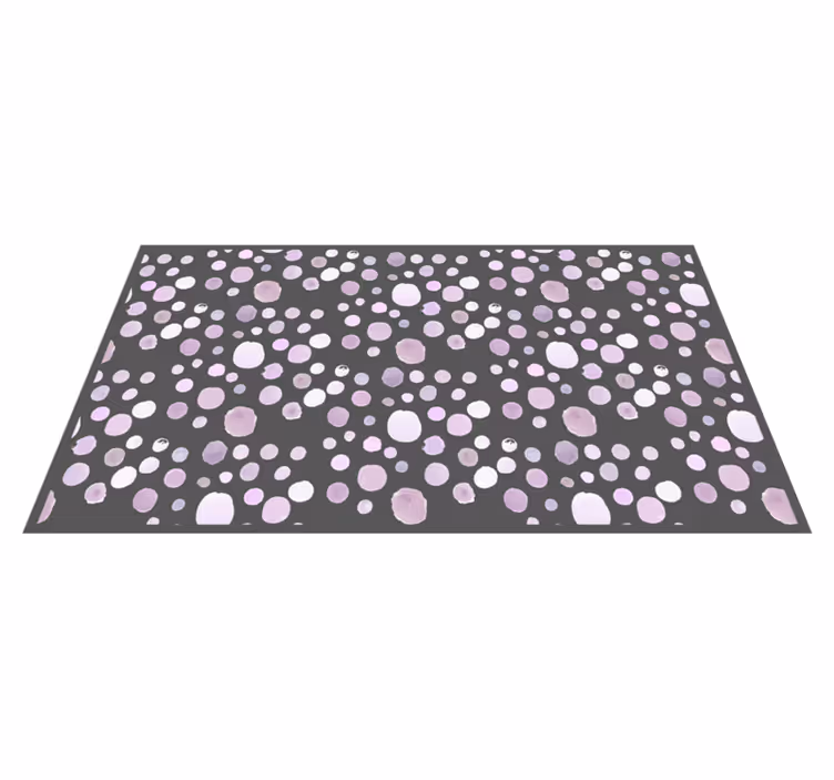 Alfombra vinílica imitación lunares suaves - TenVinilo