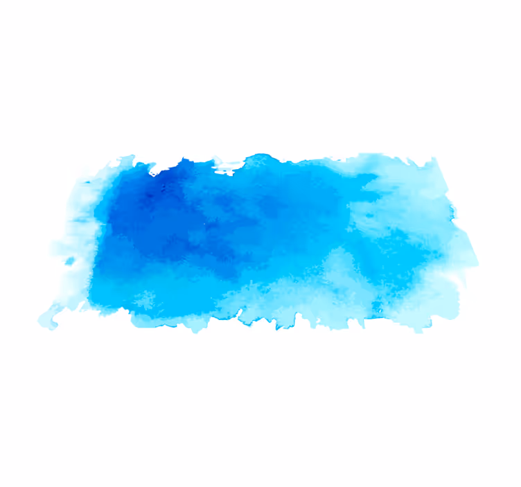 Alfombra vinílica minimalista salpicadura de acuarela azul - TenVinilo