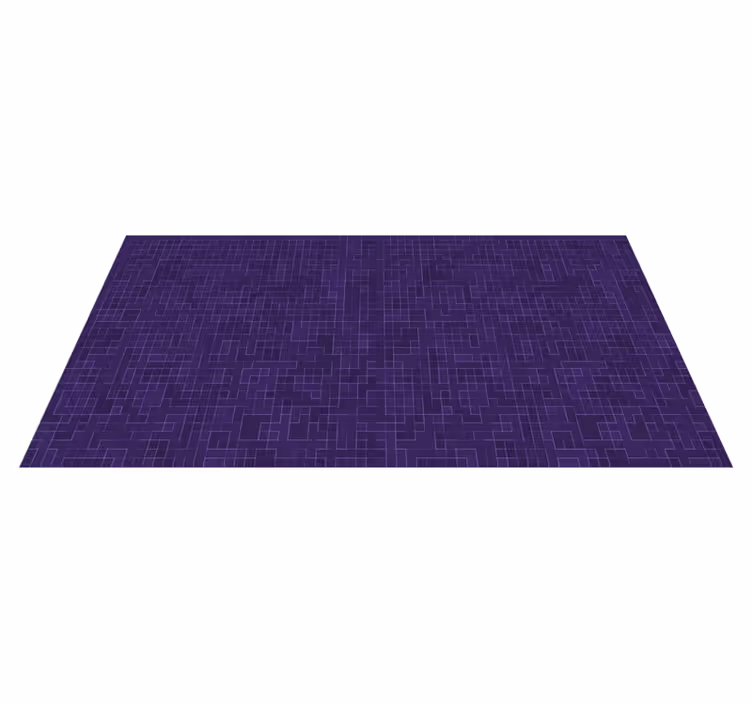 Alfombra de vinilo geométrica gráficos con patrones morados - TenVinilo