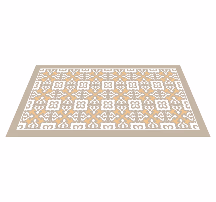 Alfombra vinílica mosaico acentos elegantes patrones - TenVinilo