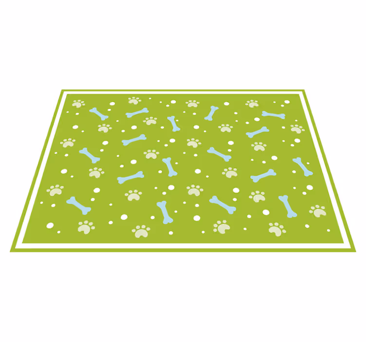 Alfombra vinílica animales estilo de huella de pata - TenVinilo