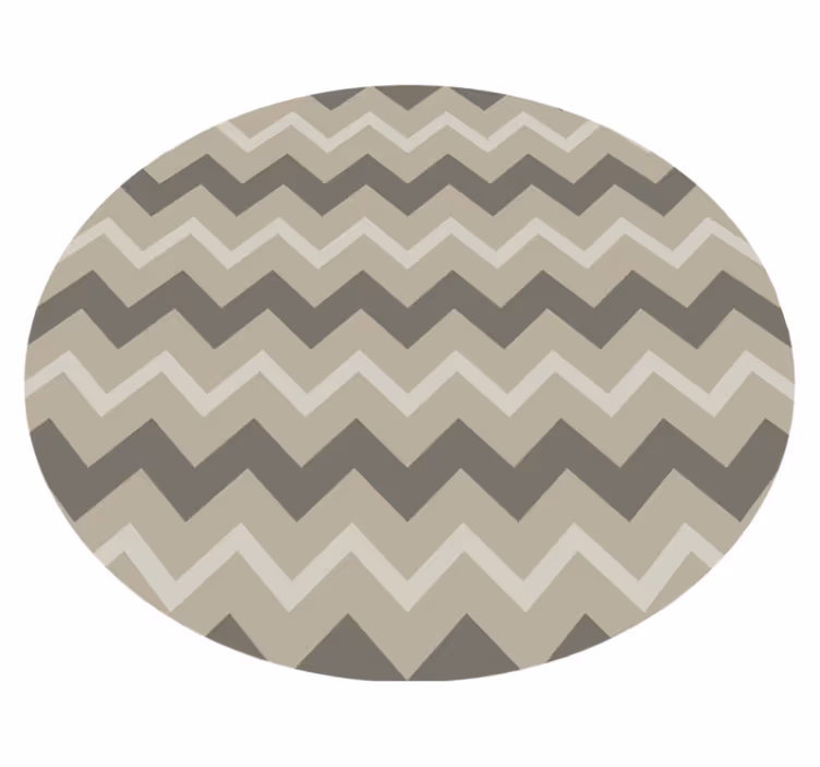Alfombra vinílica baño patrón beige circular - TenVinilo