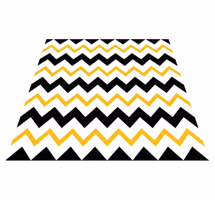Alfombra de vinilo geométrica zigzag chevron - TenVinilo