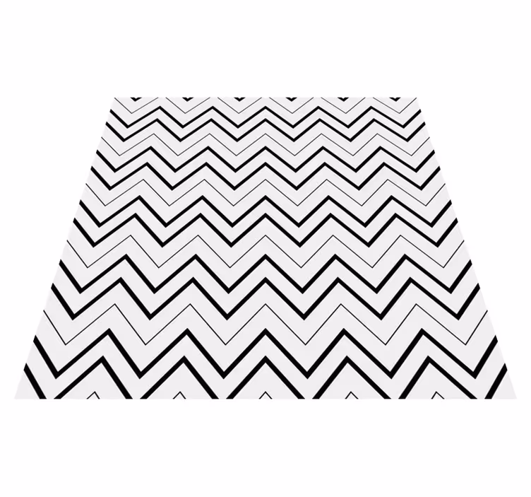 Alfombra vinílica minimalista estilo chevron - TenVinilo