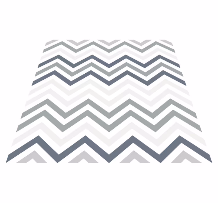 Alfombra de vinilo geométrica elegante motivo de chevron - TenVinilo
