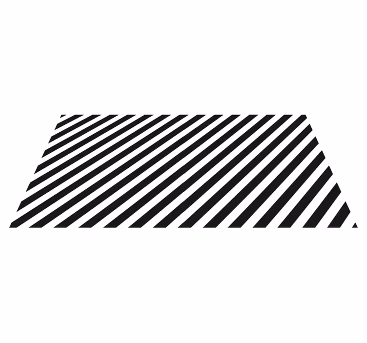 Alfombra vinílica rayas en blanco y negro - TenVinilo