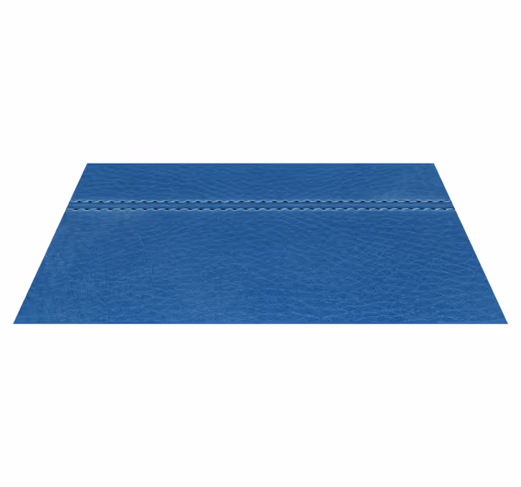 Alfombra vinílica textura con costura en azul - TenVinilo