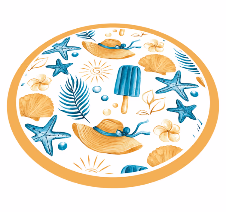 Alfombra vinílica naturaleza vibras de verano - TenVinilo
