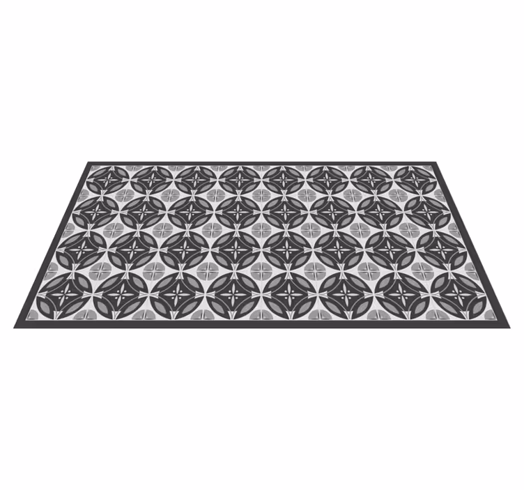 Alfombra vinílica efecto mármol motivo monocromo sofisticado - TenVinilo