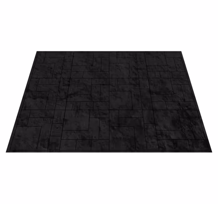 Alfombra vinílica textura piedra superficie negra texturada - TenVinilo
