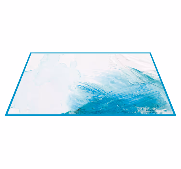 Alfombra vinilo rectangular Pintura al óleo con textura abstracta - TenVinilo