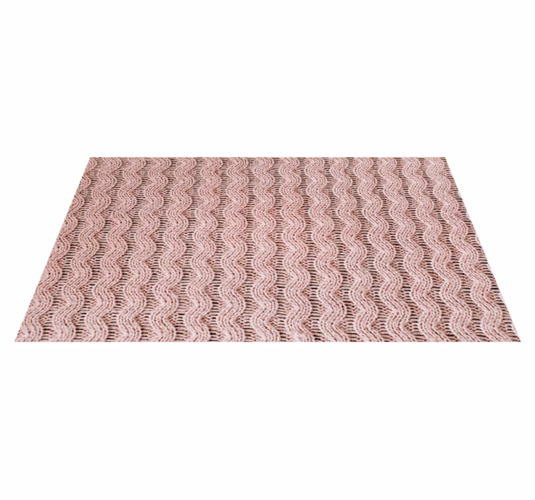 Alfombra vinílica dormitorio patrón ondulado - TenVinilo