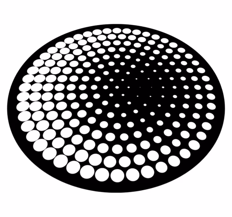 Alfombra de vinilo geométrica patrón de puntos - TenVinilo