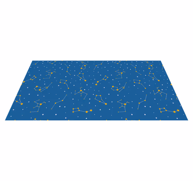 Alfombra vinílica de estrellas cielo nocturno celestial - TenVinilo