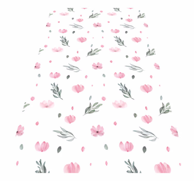 Alfombra vinílica flores encantadores estampados florales - TenVinilo