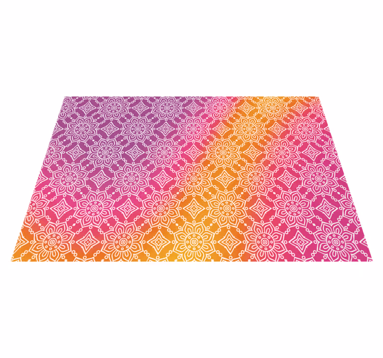 Alfombra vinílica mandala elegante degradado - TenVinilo