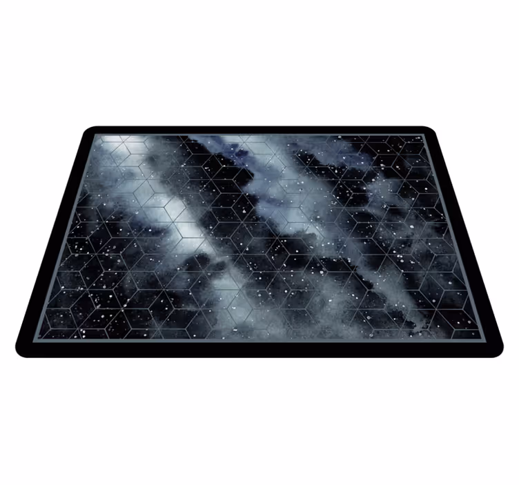 Alfombras vinílicas juvenils patrón de galaxia hexagonal - TenVinilo