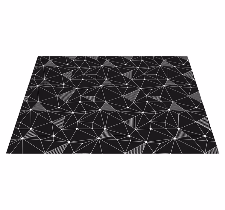 Alfombra de vinilo geométrica formas geométricas atrevidas - TenVinilo