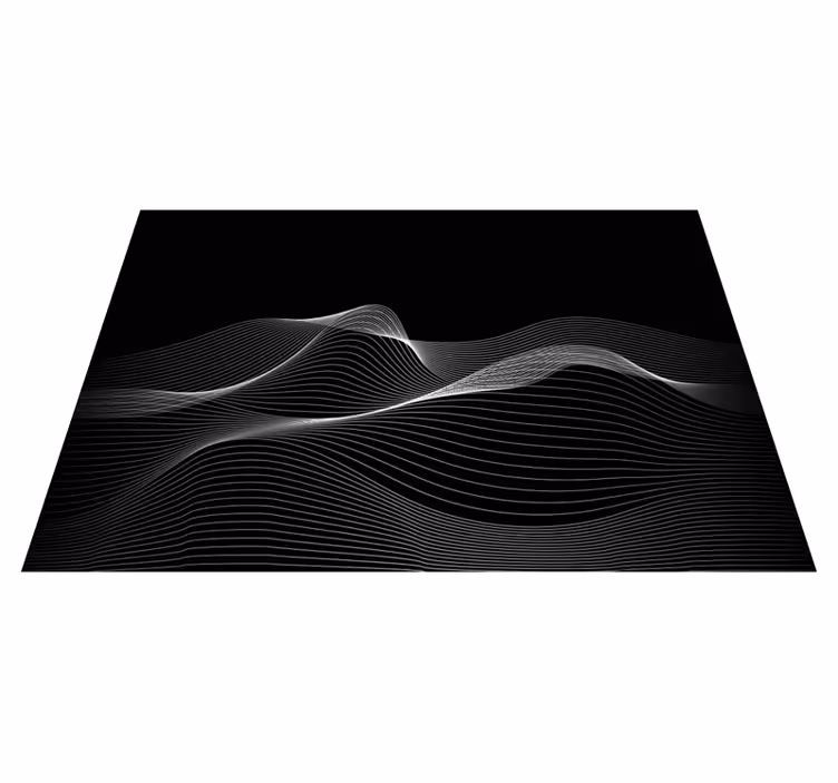 Alfombras vinílicas modernas patrones de líneas de fluido - TenVinilo