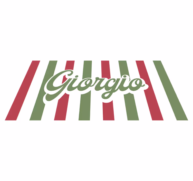 Alfombra vinílica personalizable bandera italiana - TenVinilo