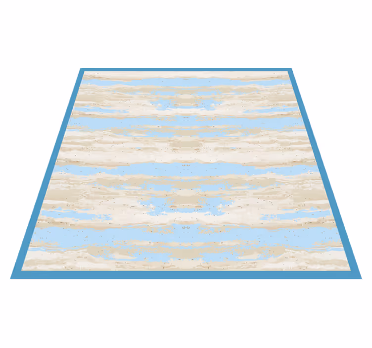 Alfombra vinílica textura madera imitación gris y azul - TenVinilo