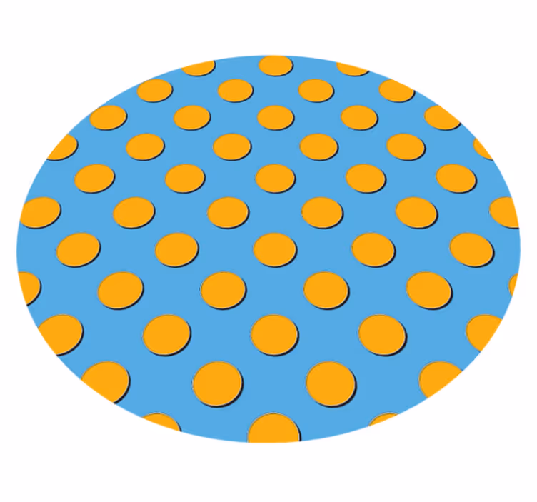 Alfombra de vinilo geométrica lunares brillantes - TenVinilo