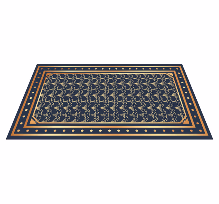 Alfombra de vinilo geométrica elegantes patrones de ondas - TenVinilo