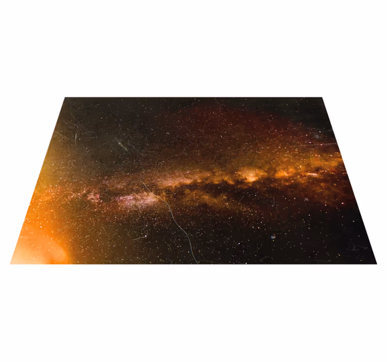 Alfombra vinílica naturaleza Lluvia cósmica en el lugar - TenVinilo