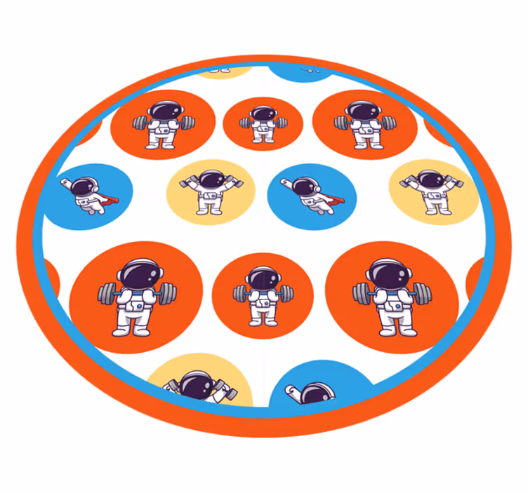 Alfombra vinílica infantil aptitud de astronauta - TenVinilo