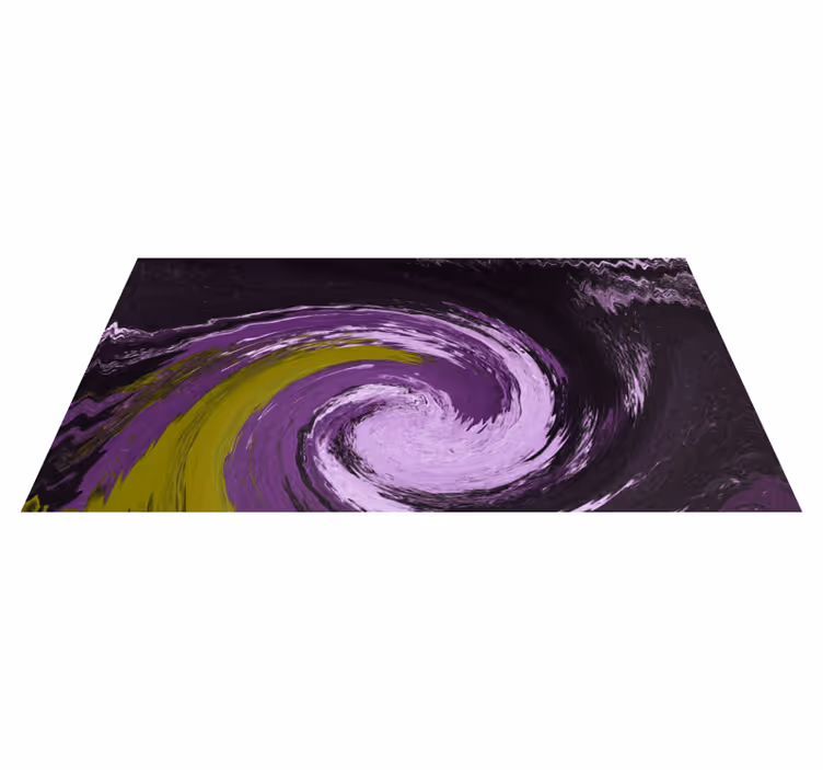 Alfombras vinílicas juvenils flujos de color en espiral - TenVinilo