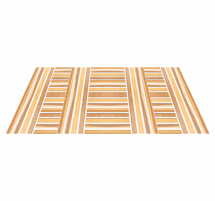 Alfombra vinílica rayas madera elegante - TenVinilo