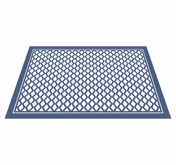 Alfombra de vinilo geométrica elegante motivo de diamantes - TenVinilo
