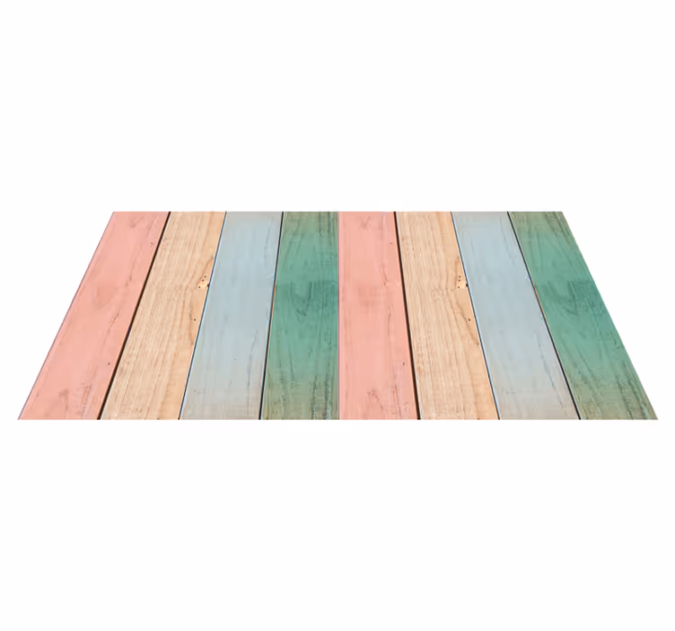 Alfombra vinílica textura madera superficie de tablón pastel - TenVinilo
