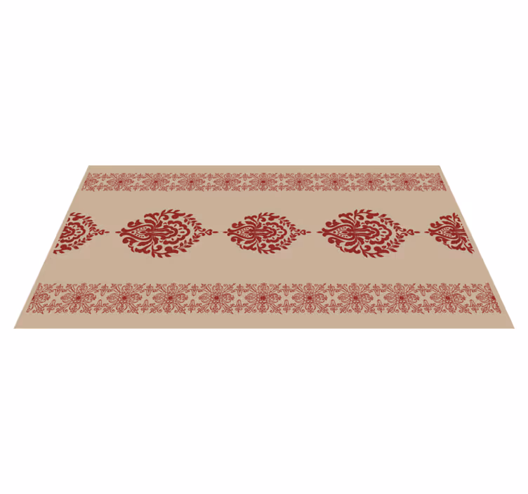 Alfombras vinílicas modernas motivo floral decorativo - TenVinilo